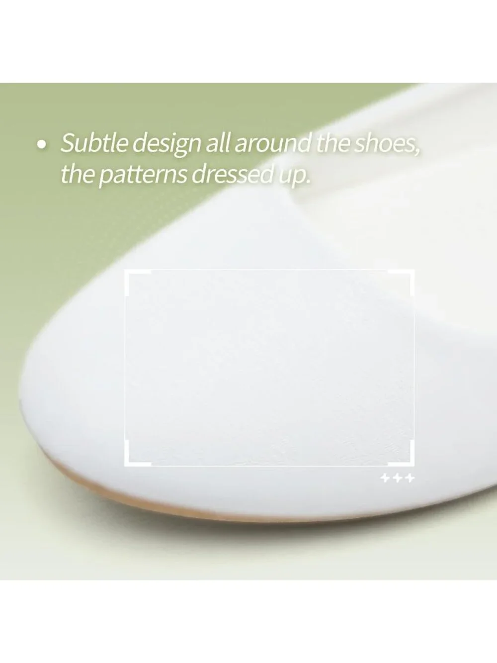 Women's White Embroidery PU Leather Comfortable Ballet Flat Slip on Casual Shoes